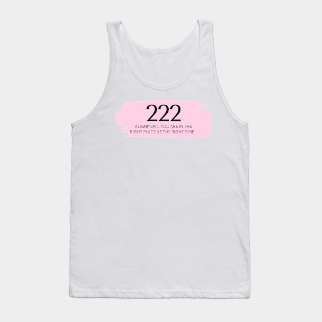 222 Angel Number pink Tank Top by anrockhi